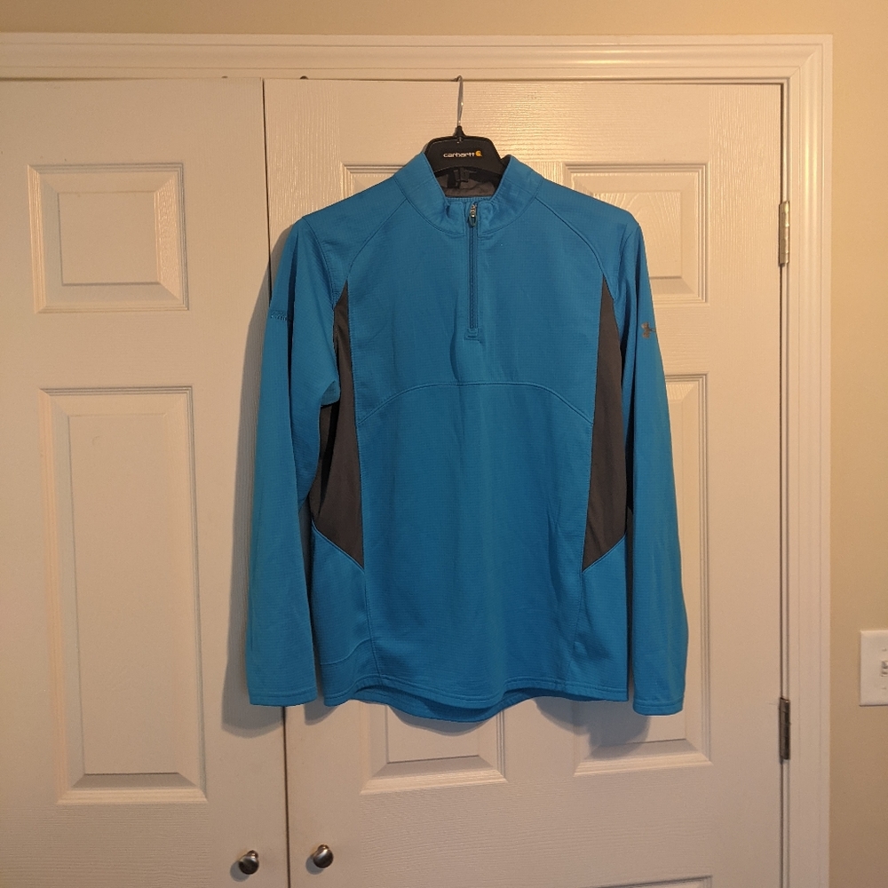 Under Armour men's Loose Fit 1/4 zip Pullover Size large Long Sleeve
